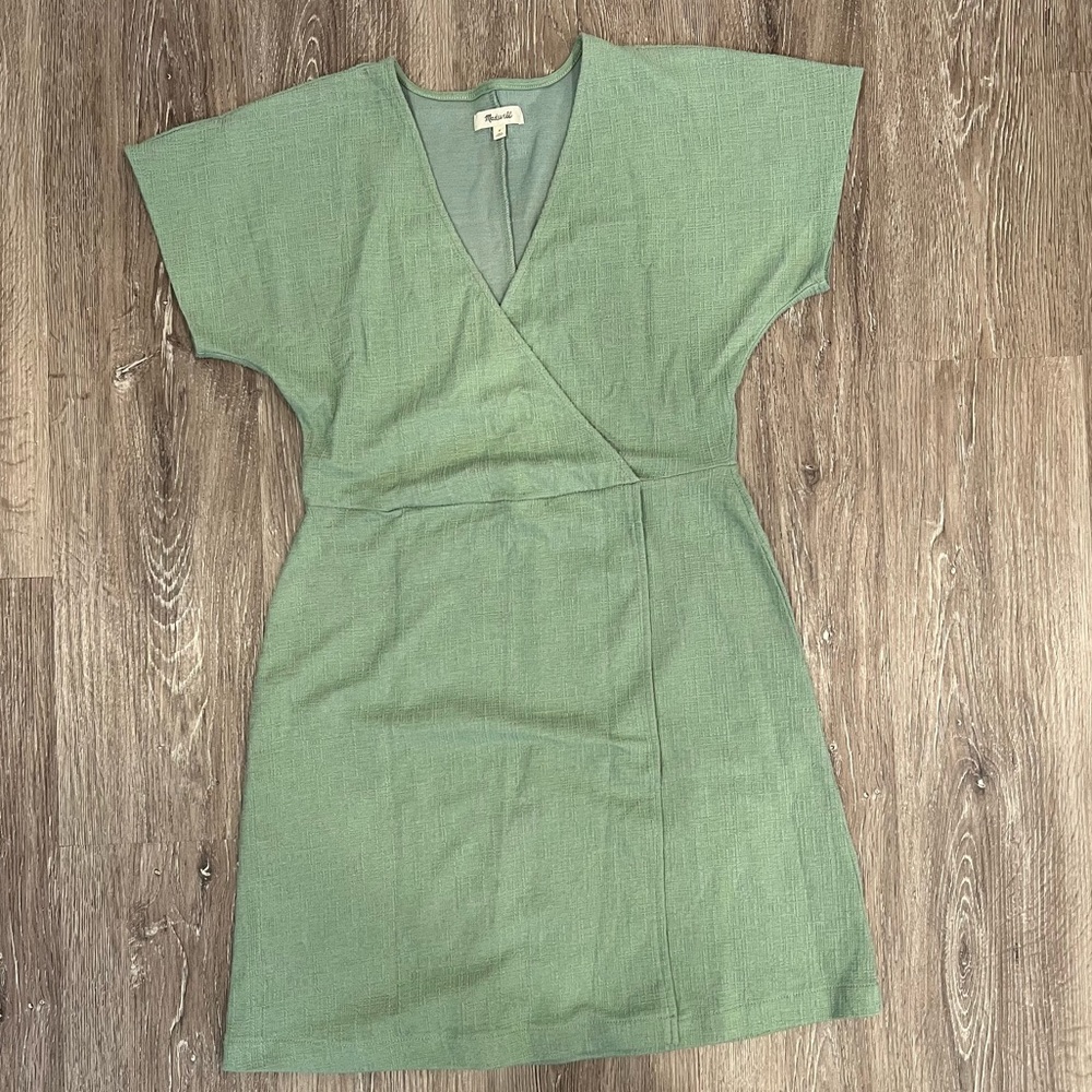 Madewell faux wrap dress, size S